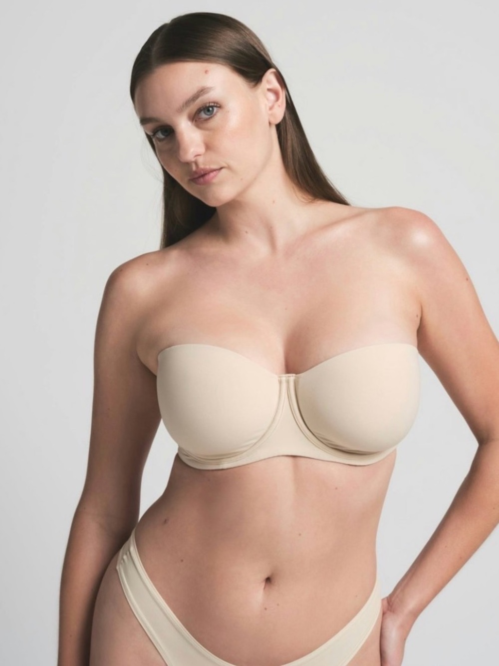 SKIMS Fits Everybody Strapless Bra — 42DDD
